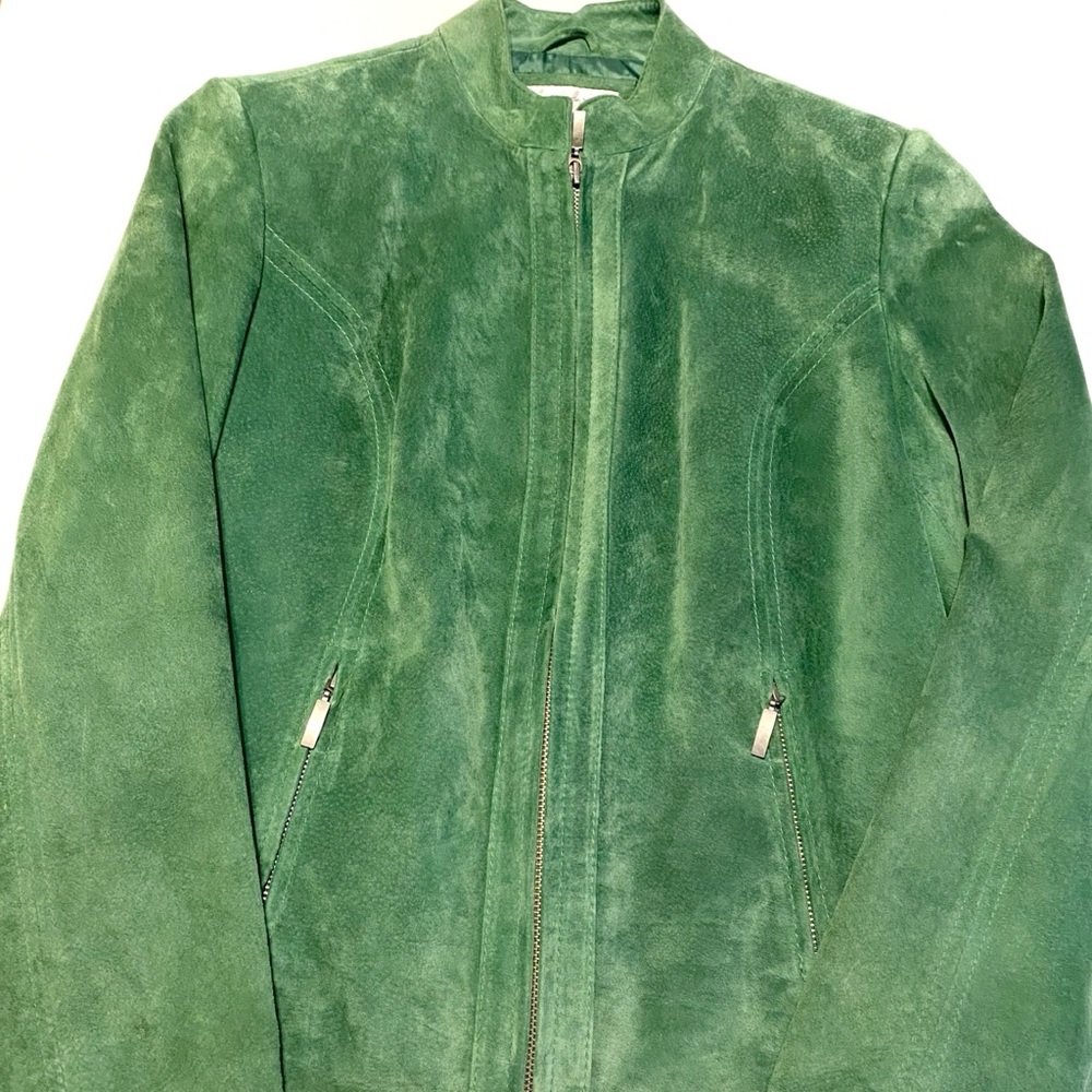Vintage Green Suede Jacket